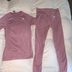 Medium pink gym shark full set